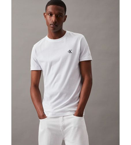 Til mænd. J30J314544 Slim Essential T-shirt (S), Casual, Korte ærmer, Økologisk bomuld, Bæredygtig - Calvin Klein Jeans - Modalova