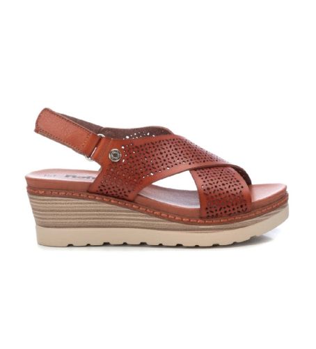 Til kvinder. 17078004-CAMEL sandaler 170780 (36), 5-8 cm, Velcro, Casual - Refresh - Modalova