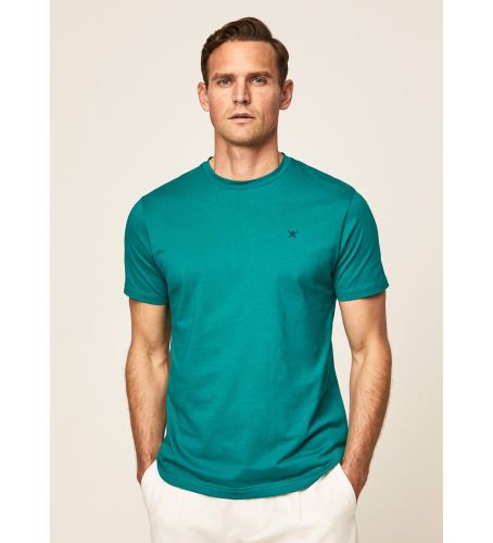 Til mænd. HM500733 T-shirt SWIM TRIM LOGO TEE (XXL), Casual, , Bomuld, Korte ærmer - Hackett London - Modalova