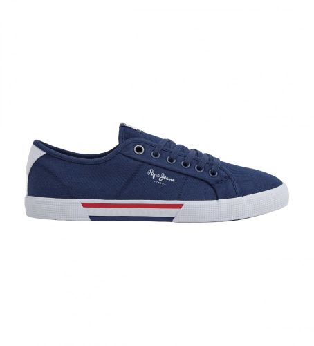 Til mænd. PMS30816 Basic Sneakers Brady navy (46), Stof, Fast, Blonder, Casual, Bæredygtig - Pepe Jeans - Modalova