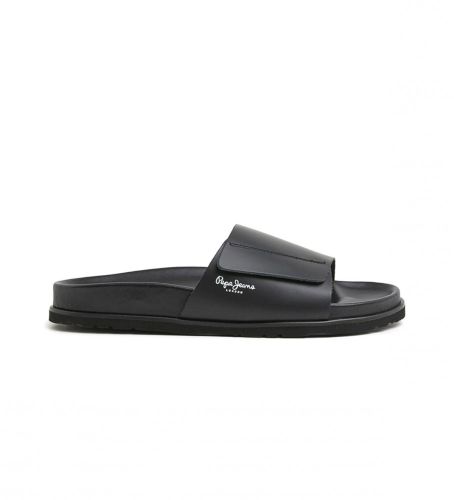 Til mænd. PMS90105 Sandaler i med overtrækkende slider begro (44), Sort, Fast, Ingen, Casual - Pepe Jeans - Modalova