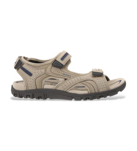 Til mænd. U8224D 050AU Brune Strada-sandaler (41), , Fast, Velcro, Casual, Badetøj - GEOX - Modalova