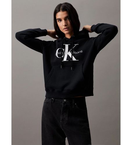 Til kvinder. J20J219141 Hoodie Monogram Hoodie (XXS), Casual, Bomuld, Lange ærmer - Calvin Klein Jeans - Modalova