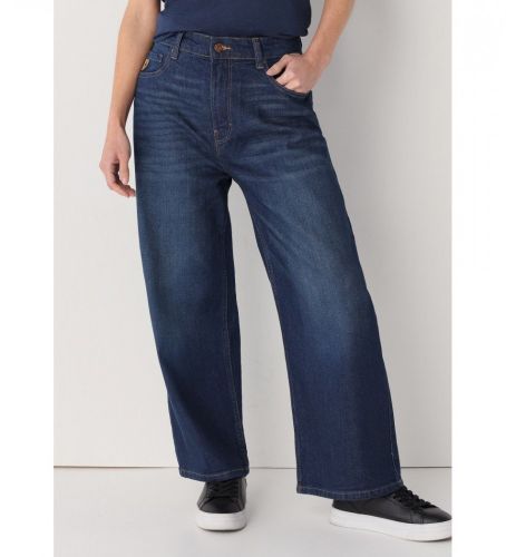 Til kvinder. 207422231 Jeans Box Tall - Lige bred afgrøde navy (26), Casual, Bomuld, Denim - Lois Jeans - Modalova