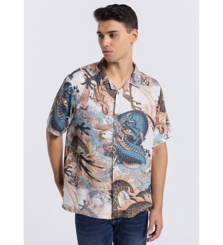 Til mænd. 145023287 kortærmet skjorte (S), Casual, Viscose, Korte ærmer - Lois Jeans - Modalova