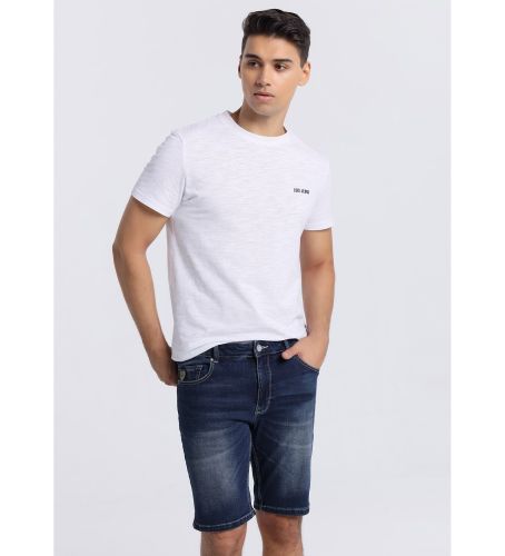 Til mænd. 111923232 Bermuda Jeans : Navy Medium Box (30), Casual, Bomuld, Denim, Klassisk - Lois Jeans - Modalova