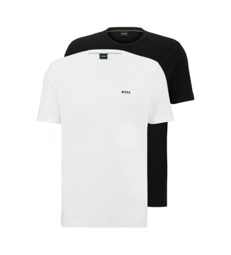 Til mænd. 50478019 Pakke 2 Logo T-shirts , (L), Casual, Korte ærmer, Økologisk bomuld, Bæredygtig - BOSS - Modalova
