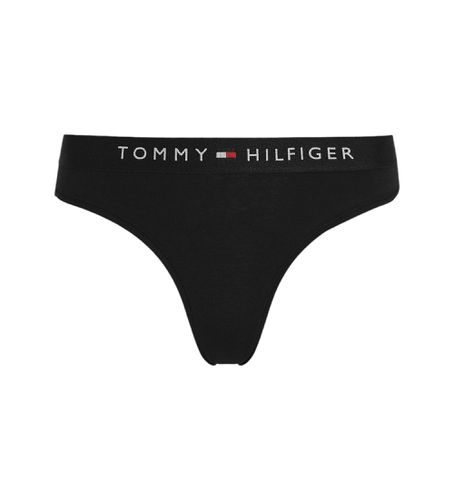 Til kvinder. UW0UW04146 Tanga-bukselinning Logo (XS), Afslappet, Bomuld, Bæredygtig - Tommy Hilfiger - Modalova