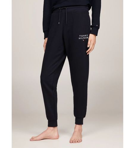 Til kvinder. UW0UW04522 Navy Stretch Jogger Bottom bukser (XS), Casual, Bomuld, Bæredygtig - Tommy Hilfiger - Modalova