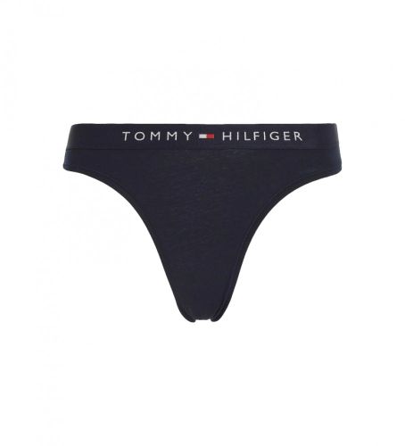 Til kvinder. UW0UW04145 Trusser med logo i taljen navy (XS), Afslappet, Bomuld, Bæredygtig - Tommy Hilfiger - Modalova