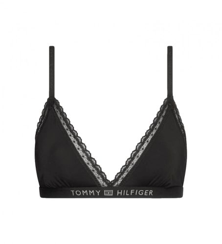 Til kvinder. UW0UW04242 Trekantet bh med blonder og uden foring (S), Afslappet, Nylon - Tommy Hilfiger - Modalova