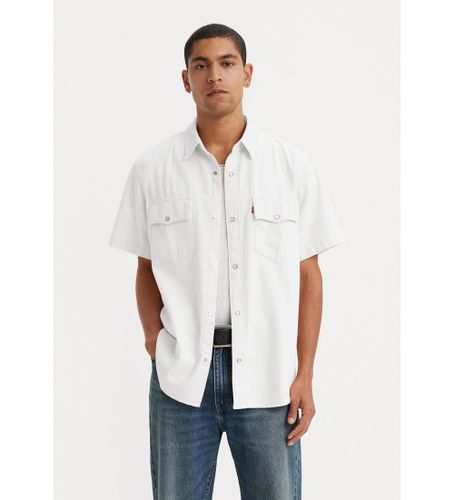Til mænd. A5722-0004 Western Relaxed Fit-skjorte (XS), Beige, Casual, Bomuld, Korte ærmer - Levi's - Modalova