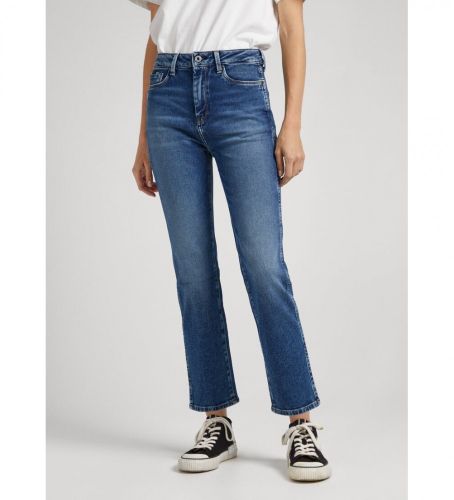 Til kvinder. PL204263HS0 Jean Dion 7/8 (30/32), Casual, Bomuld, Denim, Bæredygtig - Pepe Jeans - Modalova