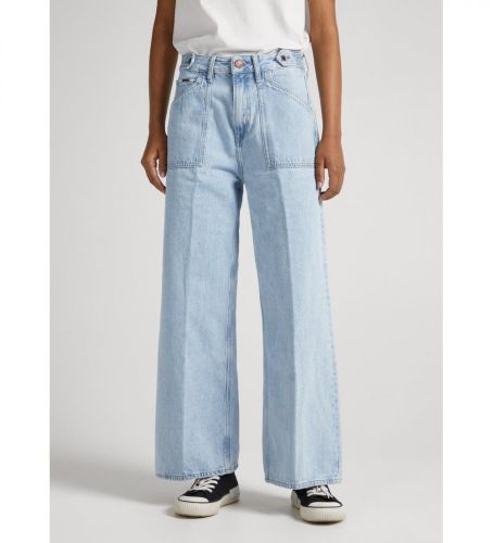 Til kvinder. PL204492 Jean Febee Arbejde (27/28), Casual, Bomuld, Denim, Bæredygtig - Pepe Jeans - Modalova