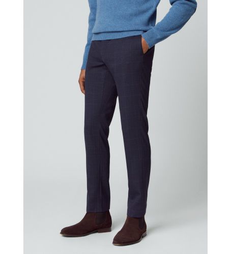 Til mænd. HM212511 Vinduesbukser navy (33/34), Casual, Polyester - Hackett London - Modalova