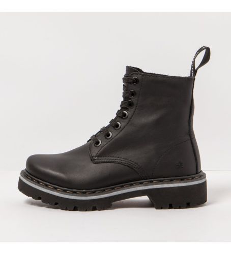 Unisex. 111661201003_001 Sorte ankelstøvler i (46), Fast, 1-3 cm, Blonder, Casual - Art - Modalova