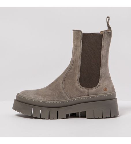 Til kvinder. 11954S120003_020 Ankelstøvler i 1954S Silk Suede /Amberes (36), Beige, Fast, 1-3 cm, Casual - Art - Modalova