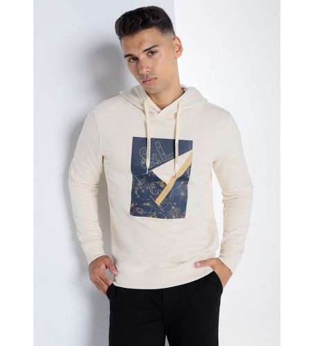 Til mænd. 4604553 Grafca Paisley sweatshirt med hætte (S), Beige, Casual, Bomuld, Lange ærmer - Victorio & Lucchino, V&L - Modalova