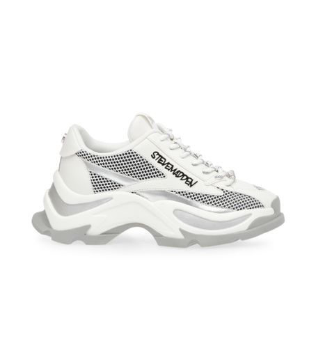 Til kvinder. SM11002327 Zoomz hvide lædersko -Platformhøjde 7 cm (39), , 5-8 cm, Blonder, Casual - Steve Madden - Modalova