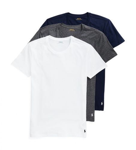 Til mænd. 714830304005 3-pak med hvide, , Crew-veste (S), Afslappet, Bomuld, Korte ærmer - Polo Ralph Lauren - Modalova