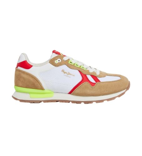 Til kvinder. PLS40008 Brit Retro lædersko (36), Fast, 1-3 cm, Blonder, Casual - Pepe Jeans - Modalova