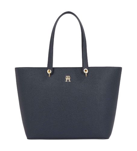 Til kvinder. AW0AW15178 Emblem Tote navy shopper taske (OSFA), , Casual, Polyuretan - Tommy Hilfiger - Modalova