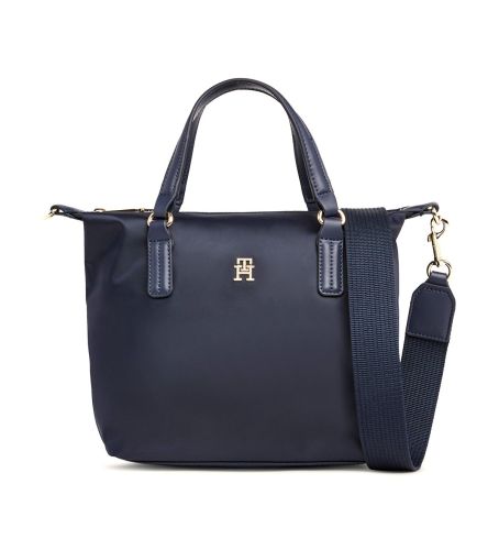 Til kvinder. AW0AW15640 TH Emblem lille tote bag navy (OSFA), Casual, Bæredygtig, Genanvendt nylon - Tommy Hilfiger - Modalova