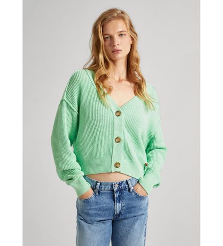 Til kvinder. PL702141 Cardigan Genève (XS), Casual, Bomuld, Lange ærmer - Pepe Jeans - Modalova