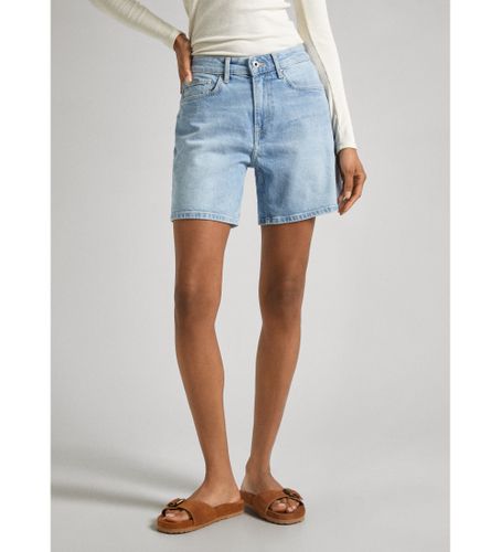 Til kvinder. PL801121PF6 Kort skinny (27), Casual, Bomuld, Denim - Pepe Jeans - Modalova