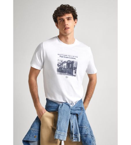 Til mænd. PM509379 Cooper T-shirt (M), Casual, Bomuld, Korte ærmer - Pepe Jeans - Modalova