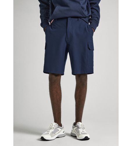 Til mænd. PM801090 Performance Cargo Bermuda shorts navy (31), Casual, Polyester, Blå - Pepe Jeans - Modalova