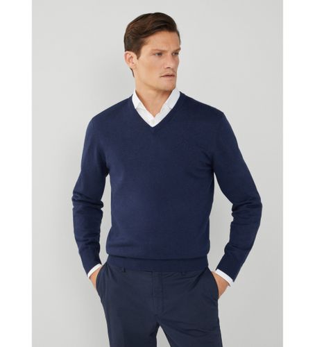Til mænd. HM703083 Jumper Navy bomuld (XXL), Casual, Lange ærmer - Hackett London - Modalova