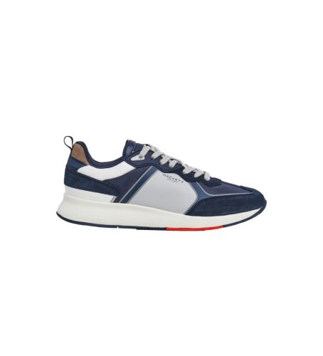 Til mænd. HMS21358 H-Runner Phil navy lædersko (42), Fast, Blonder, Casual - Hackett London - Modalova