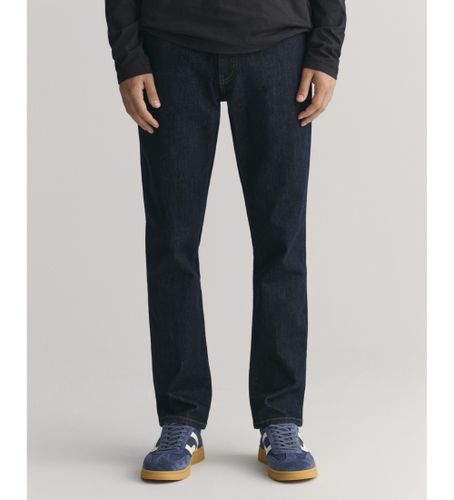 Til mænd. 1000260 Navy Slim Fit Jeans (29/34), Casual, Bomuld, Denim, Bæredygtig - Gant - Modalova