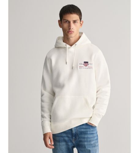 Til mænd. 2047084 Archive Shield Hættetrøje Medium Off White (XS), , Casual, Bomuld, Lange ærmer - Gant - Modalova