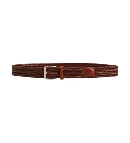 Til mænd. 9940161 Brunt flettet elastisk læderbælte (90 cm), Casual, Klassisk - Gant - Modalova