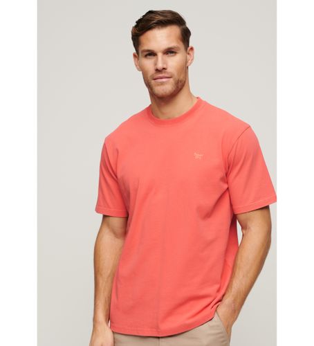 Til mænd. M1011572A Vintage Mark T-shirt (L), Casual, Bomuld, Korte ærmer, Koralfarvet - Superdry - Modalova