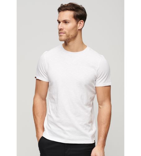 Til mænd. M1011888A Flammet kortærmet T-shirt med rund krave (XXL), Casual, Bomuld, Korte ærmer - Superdry - Modalova