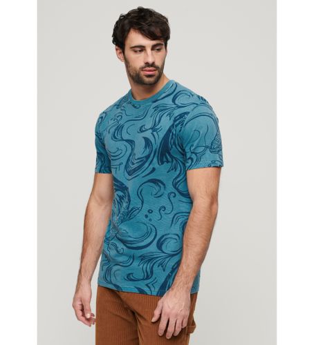 Til mænd. M1011891A Vintage overfarvet trykt T-shirt (XXL), Casual, Bomuld, Korte ærmer - Superdry - Modalova