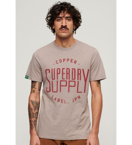 Til mænd. M1011900A Arbejdstøjs-T-shirt fra den Copper Label-serie (M), Casual, Bomuld, Korte ærmer - Superdry - Modalova