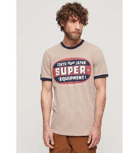 Til mænd. M1011902A Ringer Workwear grafisk T-shirt (XXL), Casual, Bomuld, Korte ærmer - Superdry - Modalova