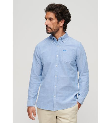 Til mænd. M4010653A Oxford-skjorte (XXL), Casual, Bomuld, Lange ærmer - Superdry - Modalova