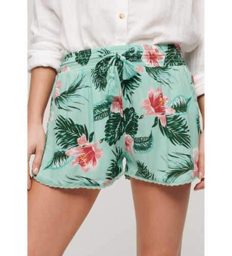 Til kvinder. W7110423A Grønne strandshorts (S), Casual, Viscose - Superdry - Modalova