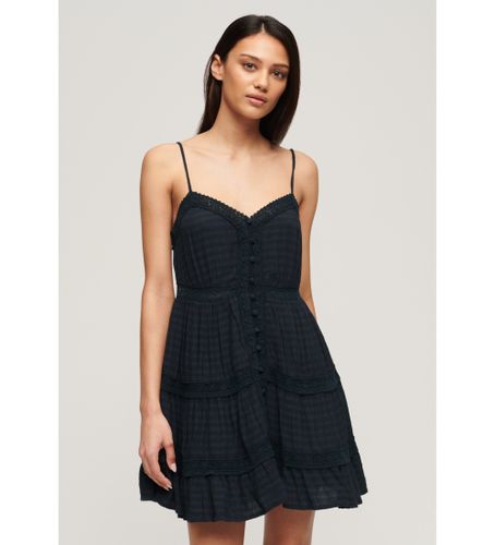 Til kvinder. W8011655A Alana blondekjole (L), Casual, Modal, Uden ærmer/stropper - Superdry - Modalova