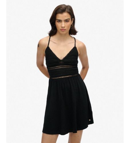 Til kvinder. W8011735A Blonde minikjole (L), Casual, Bomuld, Uden ærmer/stropper - Superdry - Modalova