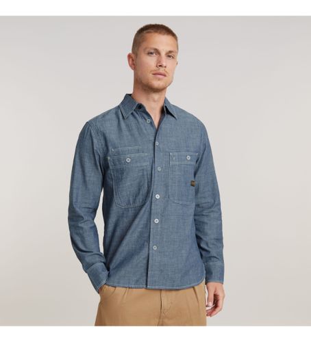 Til mænd. D23009-D558-082 Nimes Regular skjorte (XL), Casual, Denim, Lange ærmer, Økologisk bomuld, Bæredygtig - G-Star - Modalova