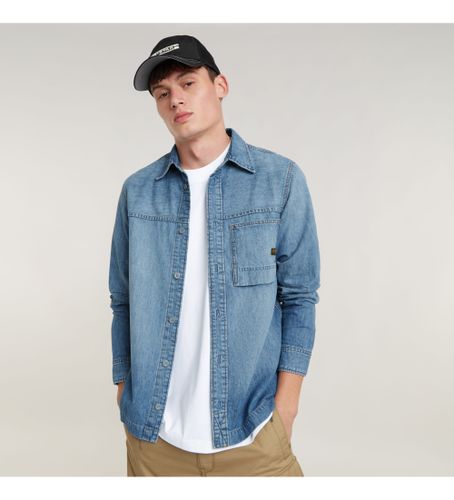 Til mænd. D24764-D539-G341 Skjorte 1-lomme Regular Denim (XS), Casual, Bomuld, Lange ærmer - G-Star - Modalova