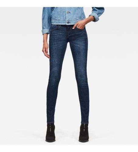 Til kvinder. D06746-C619-89 Jeans Lynn Mid Skinny navy (25/32), Casual, Bomuld, Denim - G-Star - Modalova