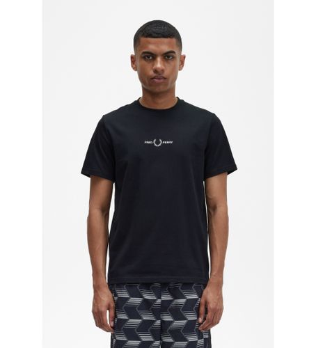 Til mænd. M4580 T-shirt med logo (S), Casual, Bomuld, Korte ærmer - Fred Perry - Modalova