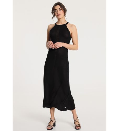Til kvinder. 340108023 Lang kjole med halterneckudskæring (S), Casual, Akryl, Viscose, Uden ærmer/stropper - Victorio & Lucchino, V&L - Modalova
